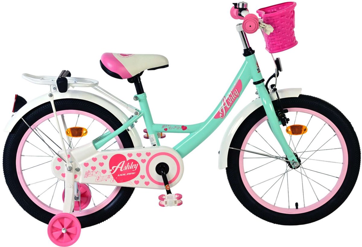Bicycle per bambini di Vlatare Ashley - Girls - 18 pollici - Verde