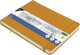 Kangaro sketchbook - a5 landscape - ocher yellow - pu hardcover - with elastic and ribbon - k-861231