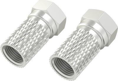 Conector F Hama, 6,8 mm, atornillable, 4 piezas