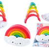 Play rainbow stacking tower, 6dlg.
