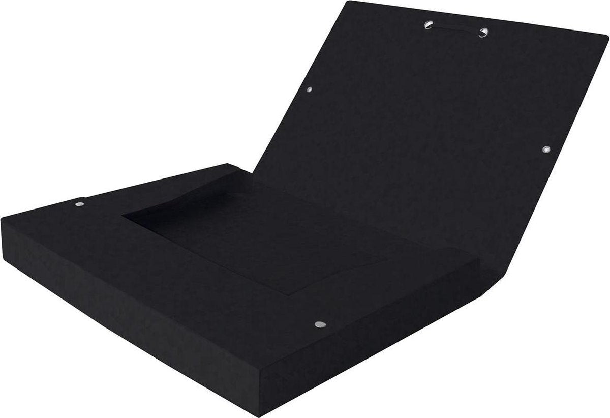 Oxford elastobox top file+ a4 40mm zwart