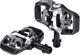 Pedali bicicletta Bbb trailmount mtb clipless set bpd-71 - nero opaco - 90 x 60 mm