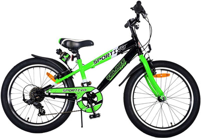 Bicicleta para niños Volare Sportivo - Niños - 20 pulgadas - Verde - 7 engranajes