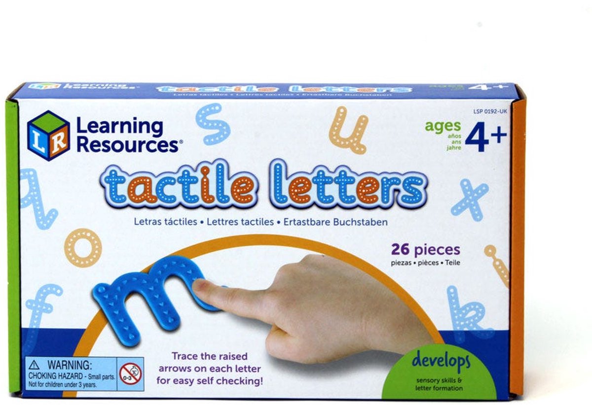 Learning resources tactile letters (26 pcs.) - 2+