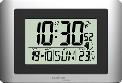 Orologio da parete digitale Technoline ws 8028 220x150x56mm argento