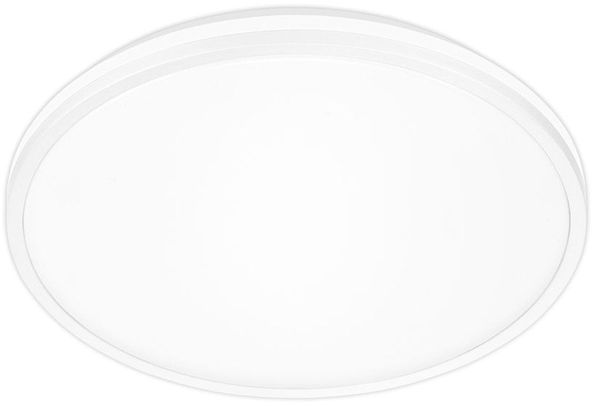 Briloner pulap a – led plafonniere – plafondlamp met eek a lichtbron* – indirect licht – neutraal wit licht – ø 33cm - wit
