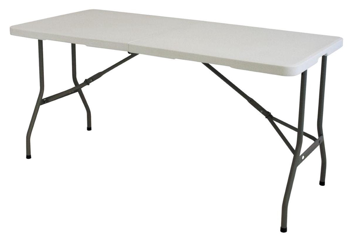 Eurotrail pavillon m - campingtafel - 180*75*75cm - wit grijs