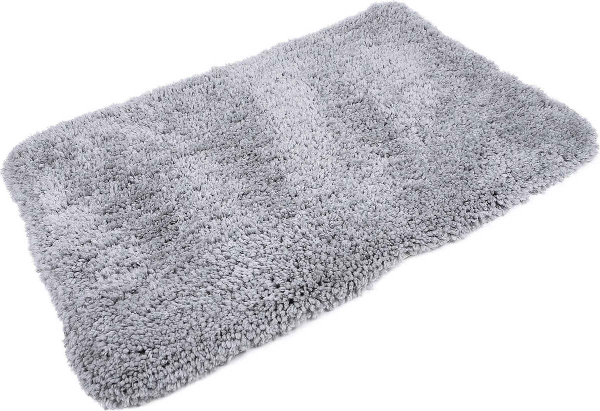 Lex max shaggy - tappetino da panca - 63x55 cm - grigio