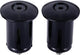 Bbb cycling screwon stuurdoppen racefiets - opschroefbare stuurdoppen - voor ⌀ 18 - 22mm sturen - per paar - zwart - bht-96