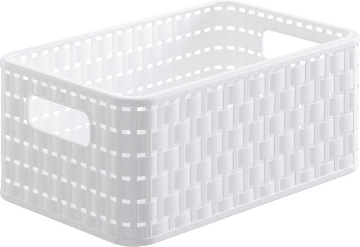 Rotho cesta campestre 28 x 19 x 13 cm a5 blanco