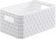 Rotho cesta campestre 28 x 19 x 13 cm a5 blanco
