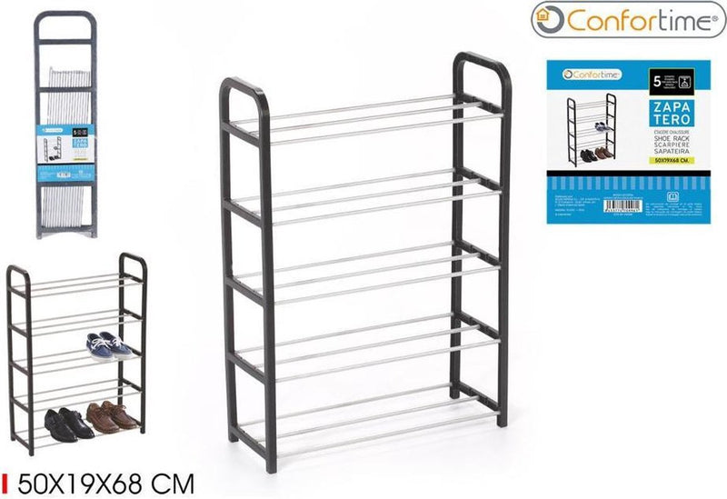 Scarpiera Confortime 104666 nera 50 x 19 x 68 cm