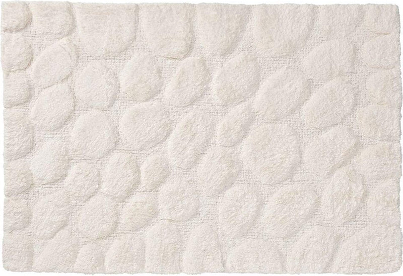 Ciottolo per vasca da bagno di pelle di foca 60x90 cm di cotone color avorio