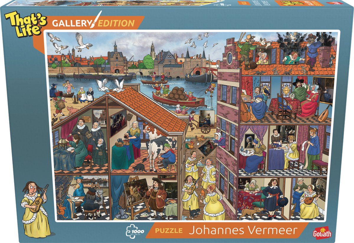 Goliath that's life gallery edition: johannes vermeer - 1000 pezzi del puzzle - puzzle (68x48 cm)