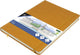 Kangaro schetsboek - a4 - okergeel - pu hardcover - met elastiek en lint