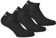 Fila - invisible socks 3-pack - sneakersokken - 43-46 - zwart