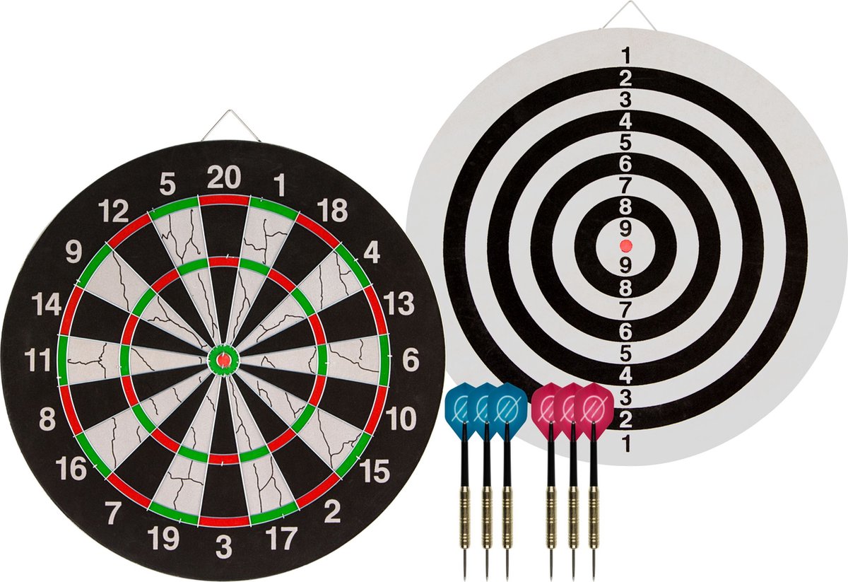 Set di freccette Faver - Flock ii - incl. 6 freccette - diametro 45 cm