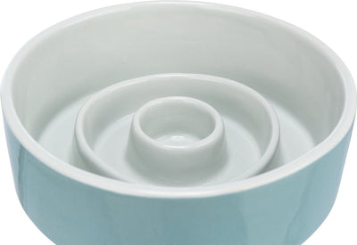 Trixie Food Bowl rallentante blu grigio ceramico