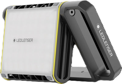 Ledlenser af8r work - lampada da cantiere - ricaricabile - 4000 lumen - ip67 - ik07 - magnete - alluminio - ibrida - colore luce regolabile
