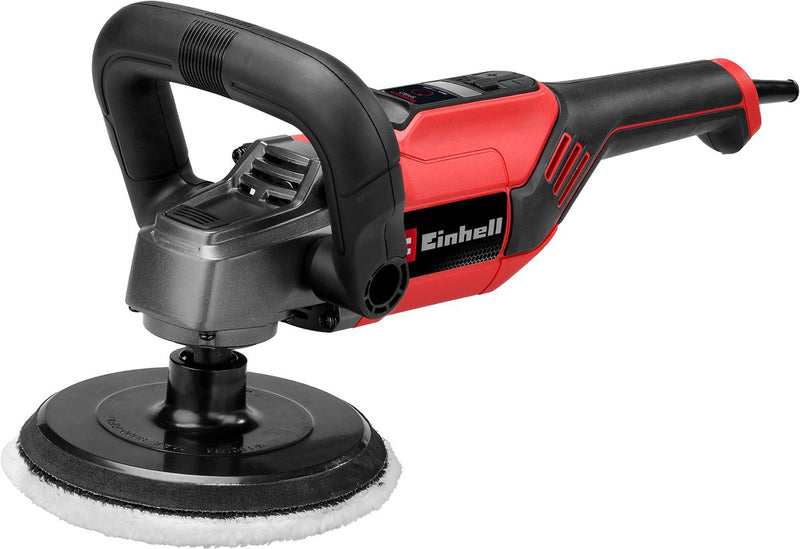 Pulidora Einhell cc-po 1100 150 ce - 1100 w - 3.500 t min - ø150 mm - incl. 2x paño de pulido (1x textil y 1x sintético) + 3x hojas de lija