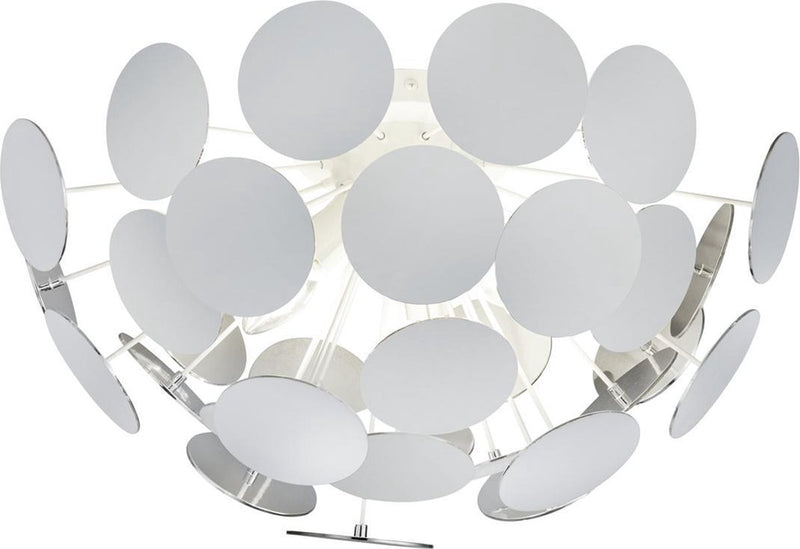 Trio discalgo - plafondlamp - wit mat - excl. 3x e14 40w