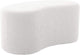 Leitmotiv poef ada wave - wit - 80x43x36cm - scandinavisch
