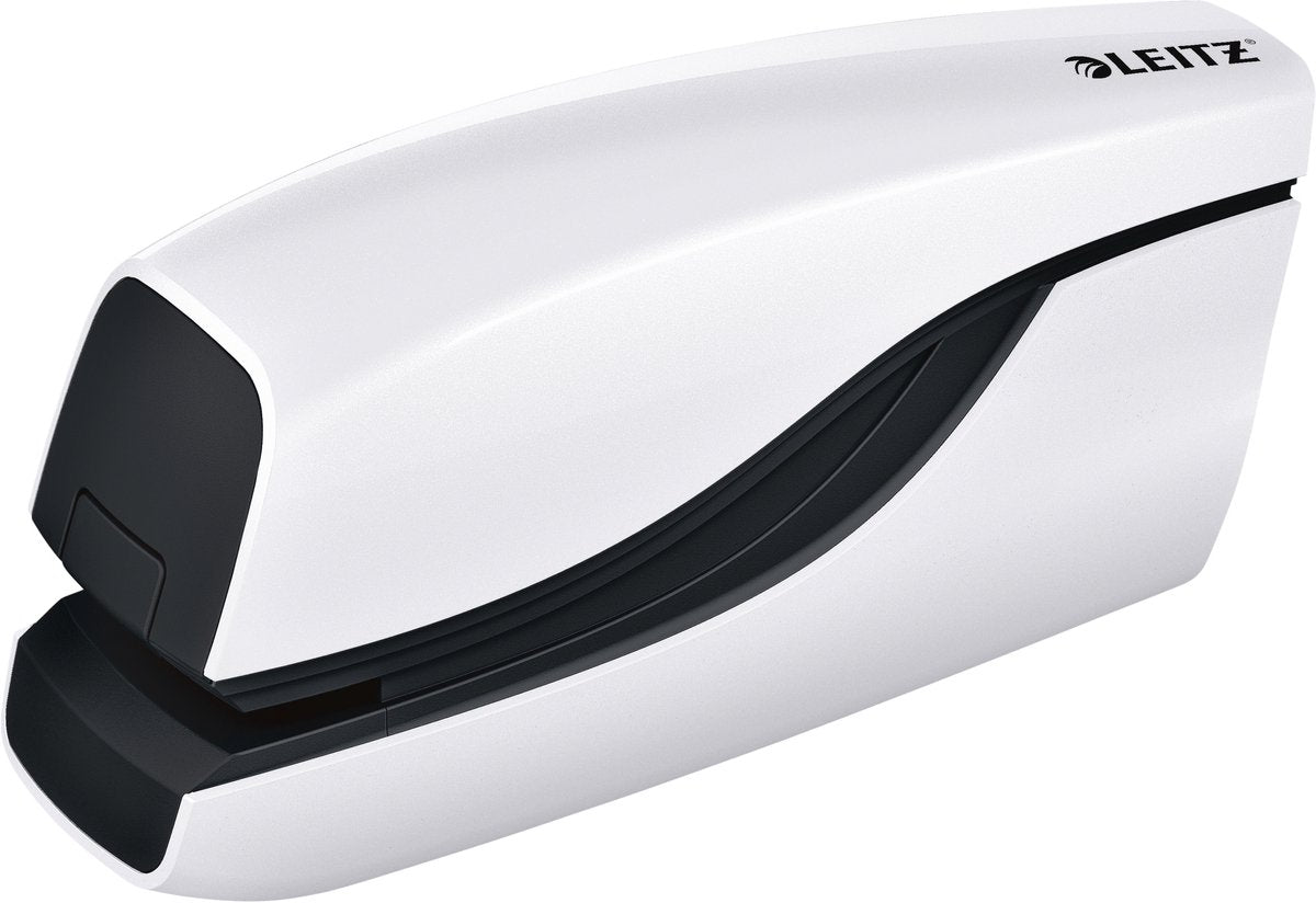 Grapadora eléctrica a batería Leitz nexxt wow para grapado sin contacto - grapa hasta 10 hojas - blanco
