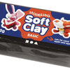 Soft clay - black, 500gr.