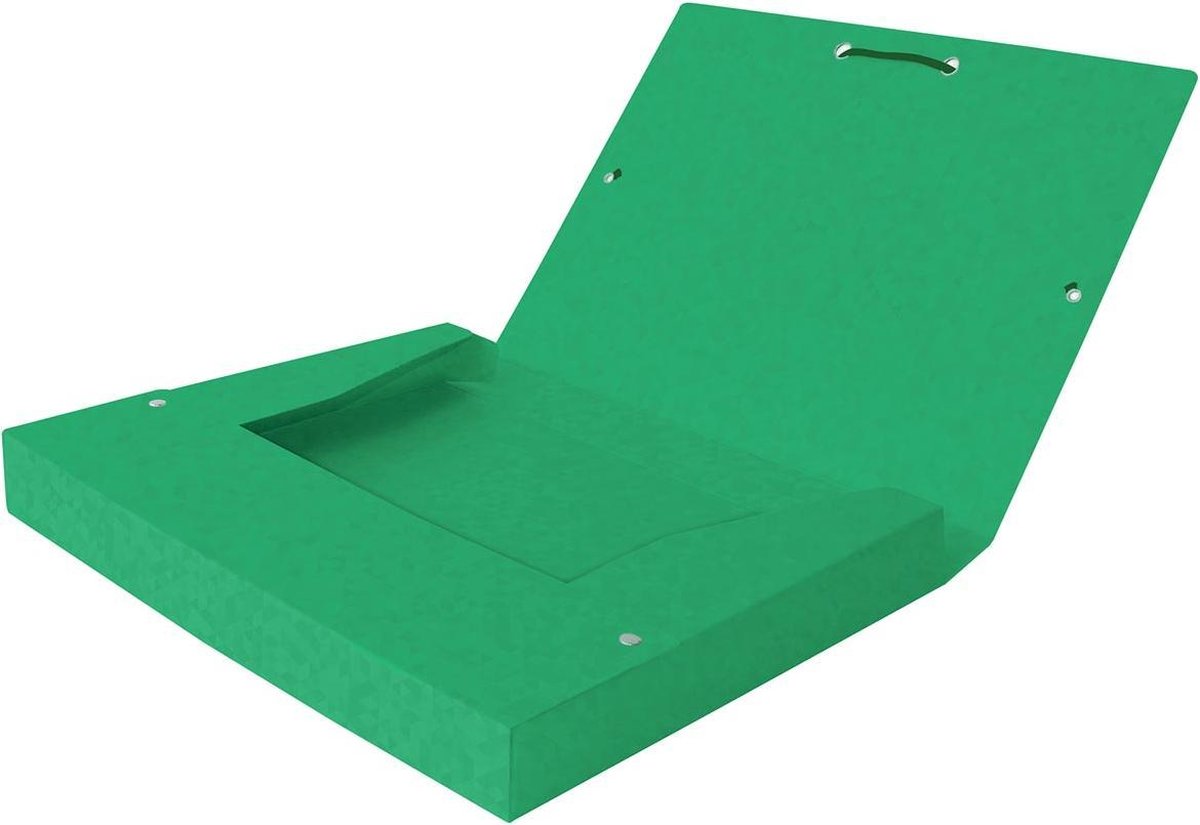 Oxford elba elastobox top file+ rug van 4 cm, groen