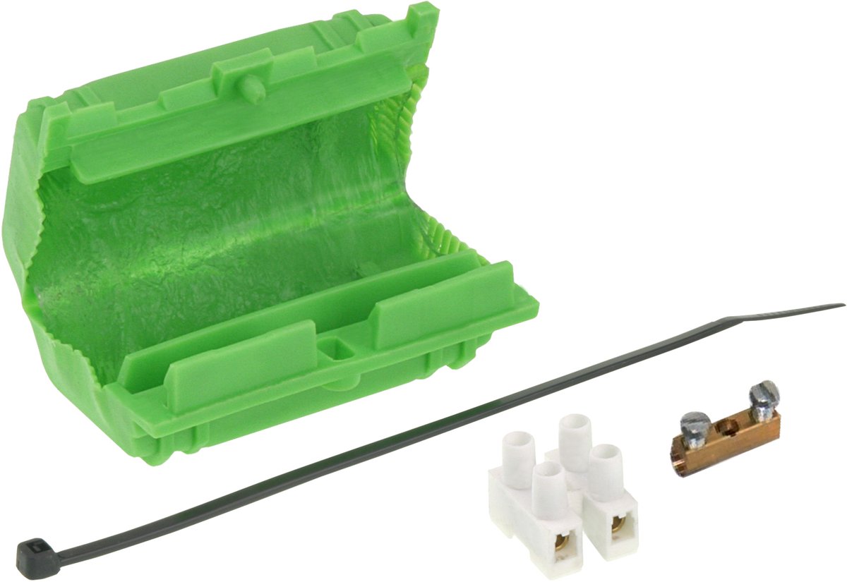 Manicotto per derivazione cavo Q-link - con gel - 3 x 1-4 mm - verde