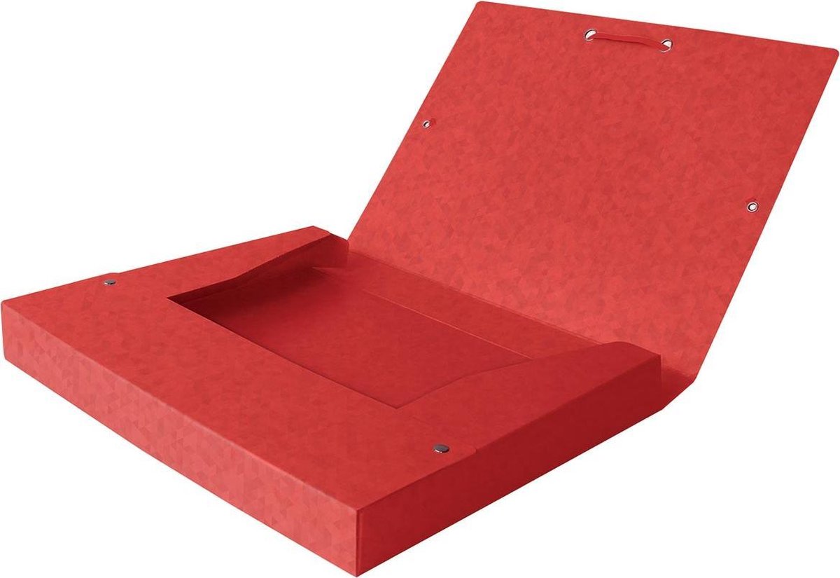 Oxford elba elastobox cartella superiore+ retro da 4 cm, rosso