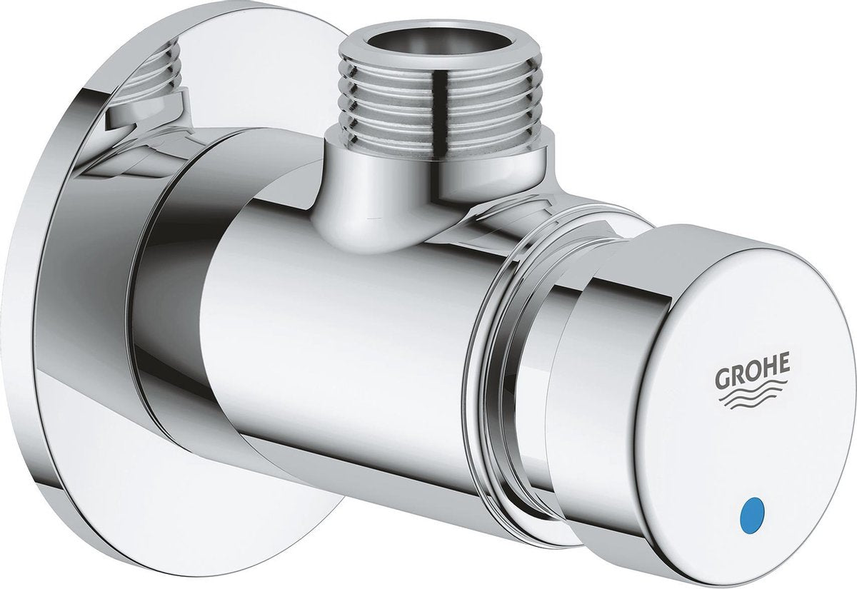Grohe euroeco cosmopolitan s grifo de ducha con cierre automático 1 2 azul rojo cromo