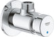 Grohe euroeco cosmopolitan s grifo de ducha con cierre automático 1 2 azul rojo cromo