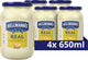 Hellmann's real - real - elaborado con huevos de gallinas camperas - 4 x 650 ml