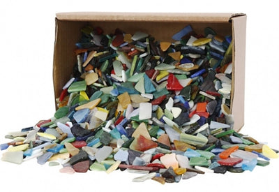 Creativ company mosaic, size 8-20 mm, thickness 2-3 mm, contents may vary, various colors, 2 kg 1 box