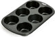 Teglia per muffin Kaiser - per 6 muffin grandi - antiaderente - nera - per cuocere facilmente