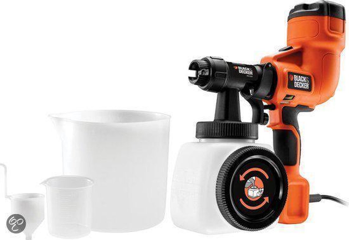 Black+decker black decker lagedruk verfpistool