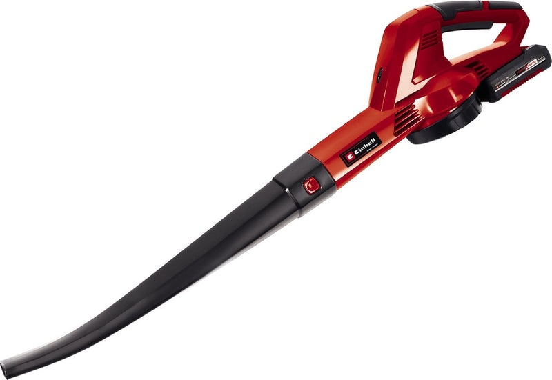 Soffiatore per foglie a batteria Einhell ge-cl 18 e li kit - power x-change - 18 v li-ion - velocità di soffiaggio: 210 km h - incl. Batteria da 2,0 Ah e caricabatterie