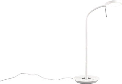 Lámpara de mesa Trio monza - lámpara de escritorio - blanco mate - regulable y color de luz ajustable