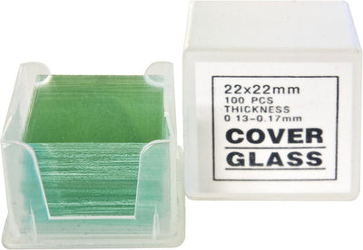 Bresser microscope coverslips 100 pieces 22x22mm
