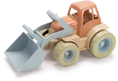 Tractor Dantoy con cargador frontal naranja azul, 30 cm