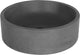 Differnz marba washbasin round 42x13 concrete dark gray