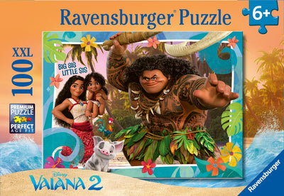 RAVENSBURGER JIGSAW Puzzle XXL Disney Vaiana 2, 100 °.