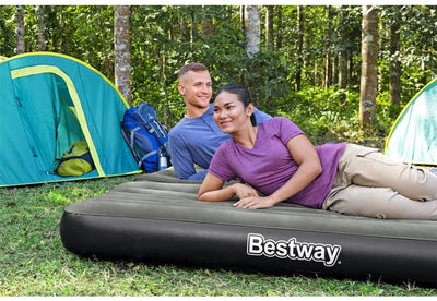 Bestway Airbed 3-en-1 inflable 188x99x25 cm negro y gris