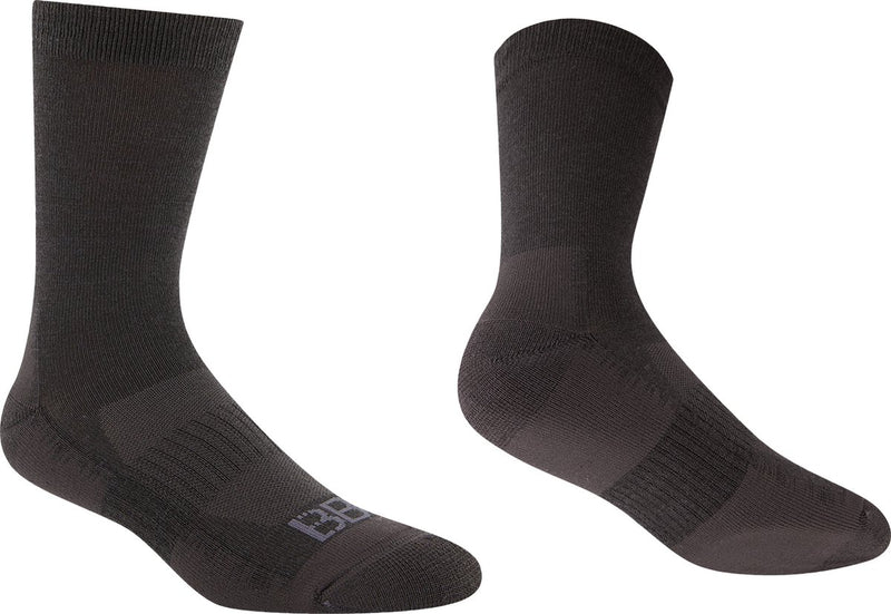 Bbb cycling merino winterfeet wielrensokken – wintersokken wielrennen 18 cm– wielersokken - zwart - 44 47 – fietssokken heren en dames - bso-18