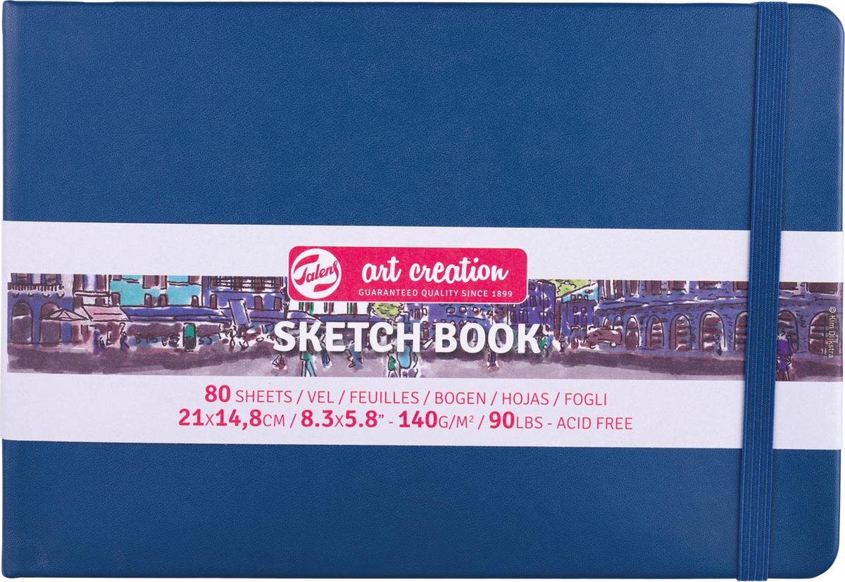 Talens art creation sketch pad 21x14.8cm - 80 sheets - blue