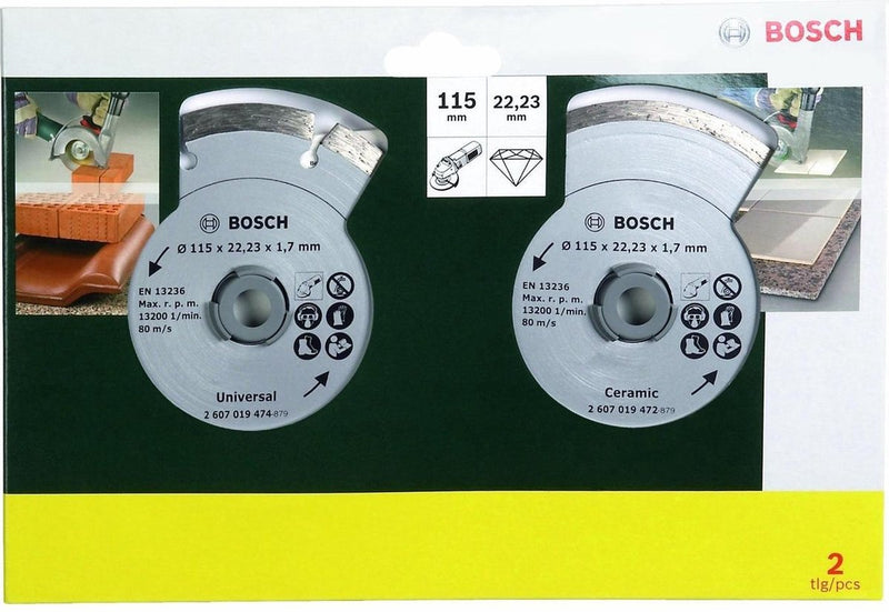 Disco diamantato Bosch - 115 mm - per piastrelle e materiali edili