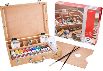 Van Gogh Acrilic Paint in Kist Basic con 10 colori 40ml