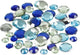 Strass Creativ company, tondo, misura 6+9+12 mm, armonia verde blu, 360 pezzi 1 scatola