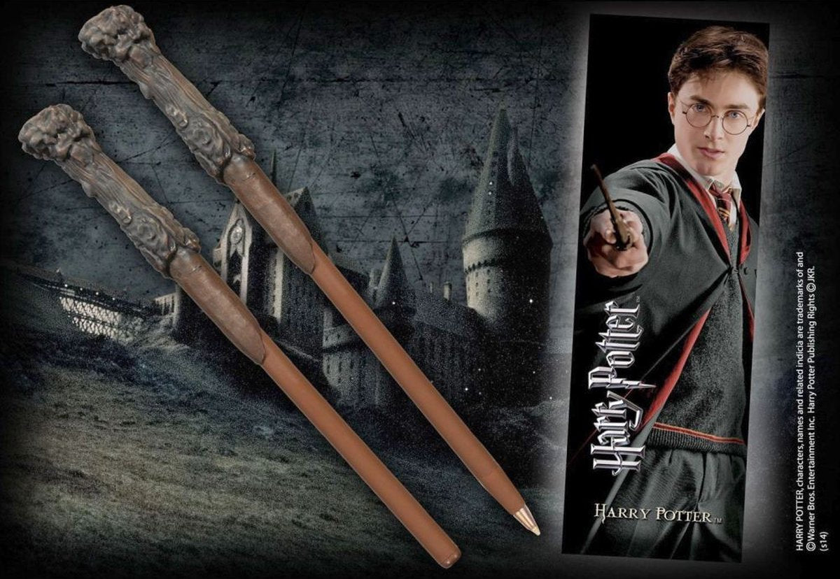 The noble collection noble collection harry potter toverstaf pen + boekenlegger